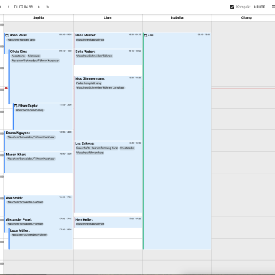 Übersicht Kalender